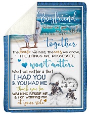 TO MY BOYFRIEND Large Sherpa Fleece Blanket - 60" x 80" thumbnail