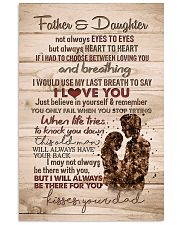 To My Daughter - Father And Daughter Not Always Vertical Poster tile