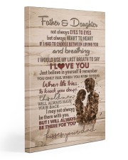 To My Daughter - Father And Daughter Not Always 20x30 Gallery Wrapped Canvas Prints front