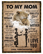To My Mom - Lion - Fleece Blanket Fleece Blanket tile
