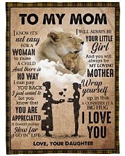 To My Mom - Lion - Fleece Blanket Large Fleece Blanket - 60" x 80" front