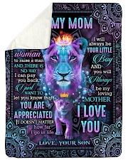 To My Mom - Lion - Fleece Blanket Sherpa Fleece Blanket tile
