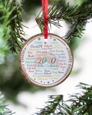 Family Christmas - Covid 19 - Circle Ornament Circle ornament - single (porcelain) aos-circle-ornament-single-porcelain-lifestyles-07