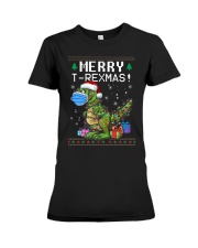 T rex Tree - Ew people - Sweater Premium Fit Ladies Tee thumbnail