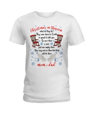 Christmas in heaven - Mom and Dad Ladies T-Shirt tile