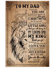 POSTER - TO MY DAD - LION - THANK YOU 16x24 Poster front