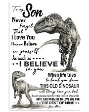 TO MY SON - T REX PENCIL ART - OLD DINOSAUR 16x24 Poster front