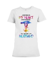 ANGEL HUSBAND - NURSE - A BIG PIECE OF MY HEART Premium Fit Ladies Tee tile