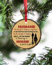 Christmas - Husband - The Best Gift At Christmas Circle ornament - single (porcelain) aos-circle-ornament-single-porcelain-lifestyles-07