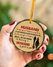 Christmas - Husband - The Best Gift At Christmas Circle ornament - single (porcelain) aos-circle-ornament-single-porcelain-lifestyles-09