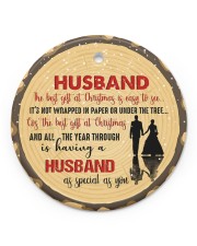 Christmas - Husband - The Best Gift At Christmas Circle ornament - single (porcelain) front