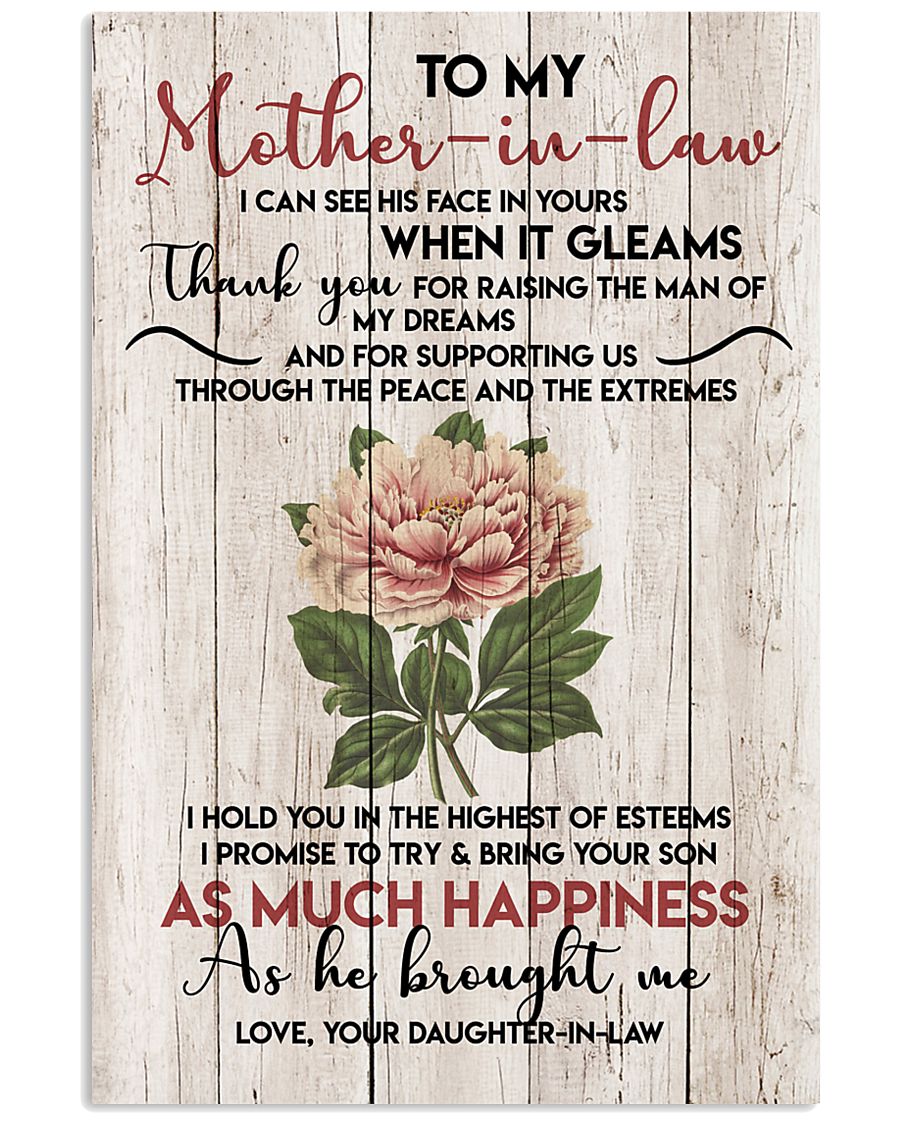 TO MY MOTHER-IN-LAW - FLOWER - THANK YOU 16x24 Poster
