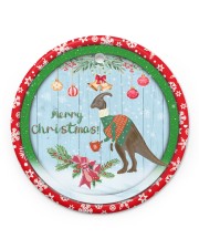 Saurus Christmas - Merry Christmas Circle ornament - single (porcelain) front