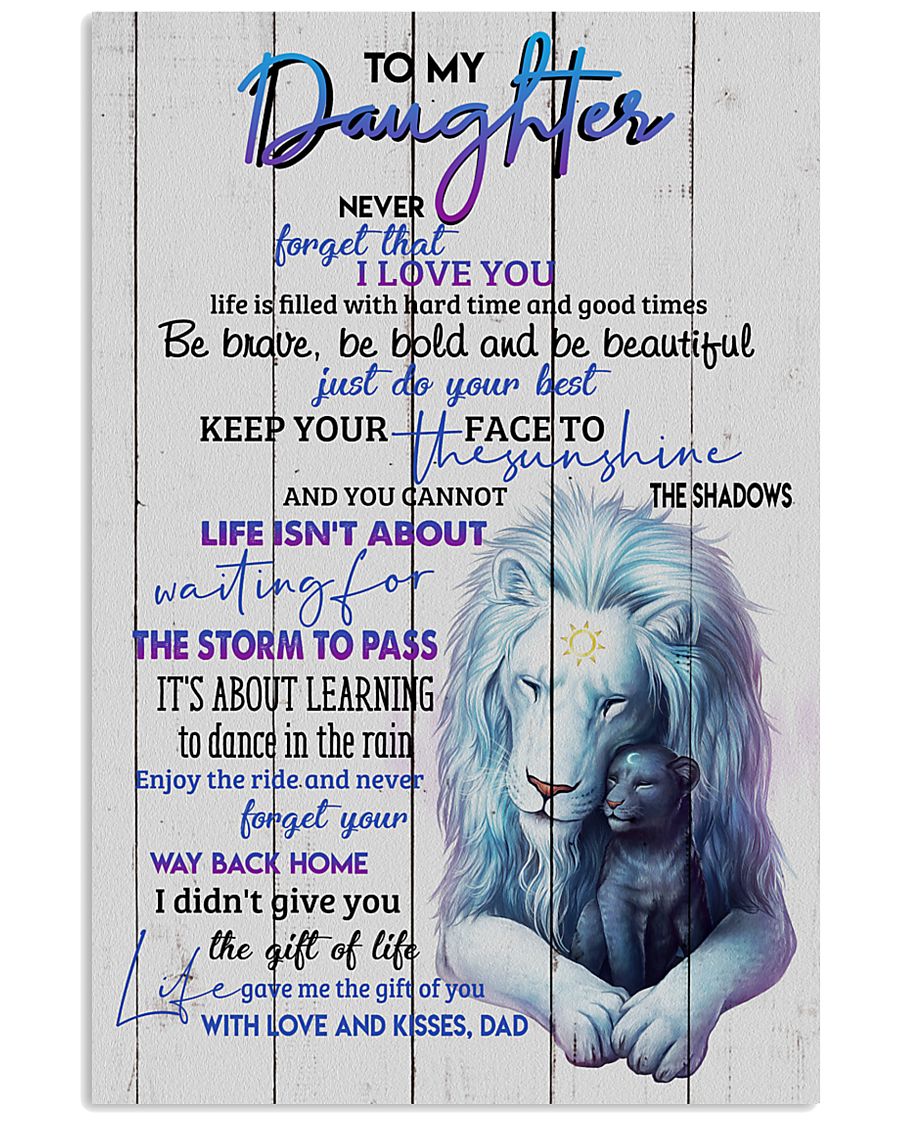 DAD TO DAUGHTER 16x24 Poster