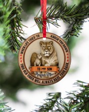 To My Son - Christmas - When Life Tries To Know Circle ornament - single (porcelain) aos-circle-ornament-single-porcelain-lifestyles-07