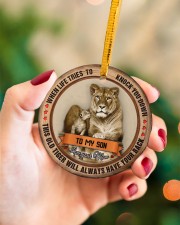 To My Son - Christmas - When Life Tries To Know Circle ornament - single (porcelain) aos-circle-ornament-single-porcelain-lifestyles-09