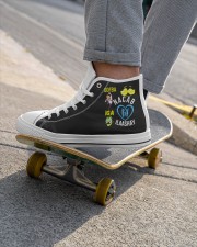 Nacab Men's High Top White Shoes aos-complex-men-white-high-top-shoes-lifestyle-inside-left-outside-left-10
