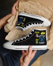 Nacab Men's High Top White Shoes aos-complex-men-white-top-shoes-lifestyle-11