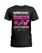 Somali clothes hooyo Ladies T-Shirt tile