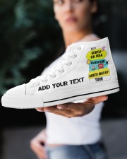 GOBTA Women's High Top White Shoes aos-complex-women-white-top-shoes-lifestyle-10
