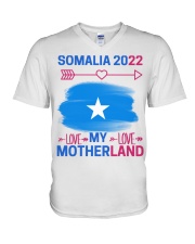 Somali fashion 2022 clothes V-Neck T-Shirt tile