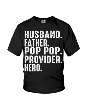 Husband-Father-Pop Pop-Provider-Hero Youth T-Shirt tile