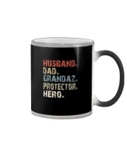 Husband - Dad - Grandaz - Protector - Hero Color Changing Mug tile