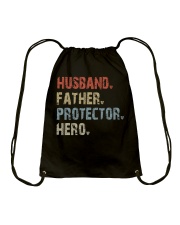 Husband - Father - Protector - Hero Drawstring Bag tile