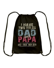 Dad and Papa - Perfect gift Drawstring Bag tile