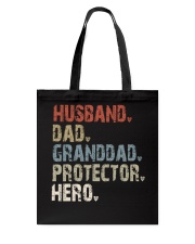 husband-dad-granddad-protector-hero Tote Bag tile