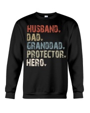 husband-dad-granddad-protector-hero Crewneck Sweatshirt tile