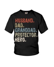 husband-dad-granddad-protector-hero Youth T-Shirt tile