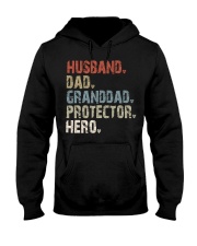 husband-dad-granddad-protector-hero Hooded Sweatshirt tile