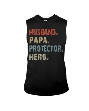 Husband-Papa-Protector-Hero Sleeveless Tee tile