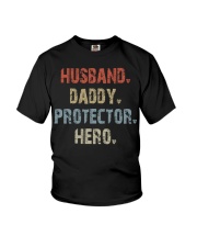 Husband - Daddy - Protector - Hero Center Youth T-Shirt tile