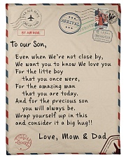 To our Son - Love Mom and Dad - v1 Fleece Blanket tile