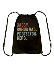 Daddy - Bonus Dad - Protector - Hero Drawstring Bag tile