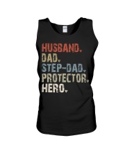 husband-dad-step-dad-protector-hero Unisex Tank tile