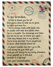 To my Grandma - Granddaughter Loving Letter Fleece Blanket tile