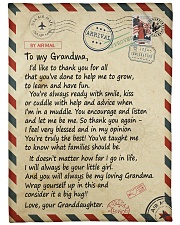 To my Grandma - Granddaughter Loving Letter Large Fleece Blanket - 60" x 80" front