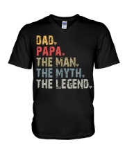 Dad - Papa V-Neck T-Shirt tile