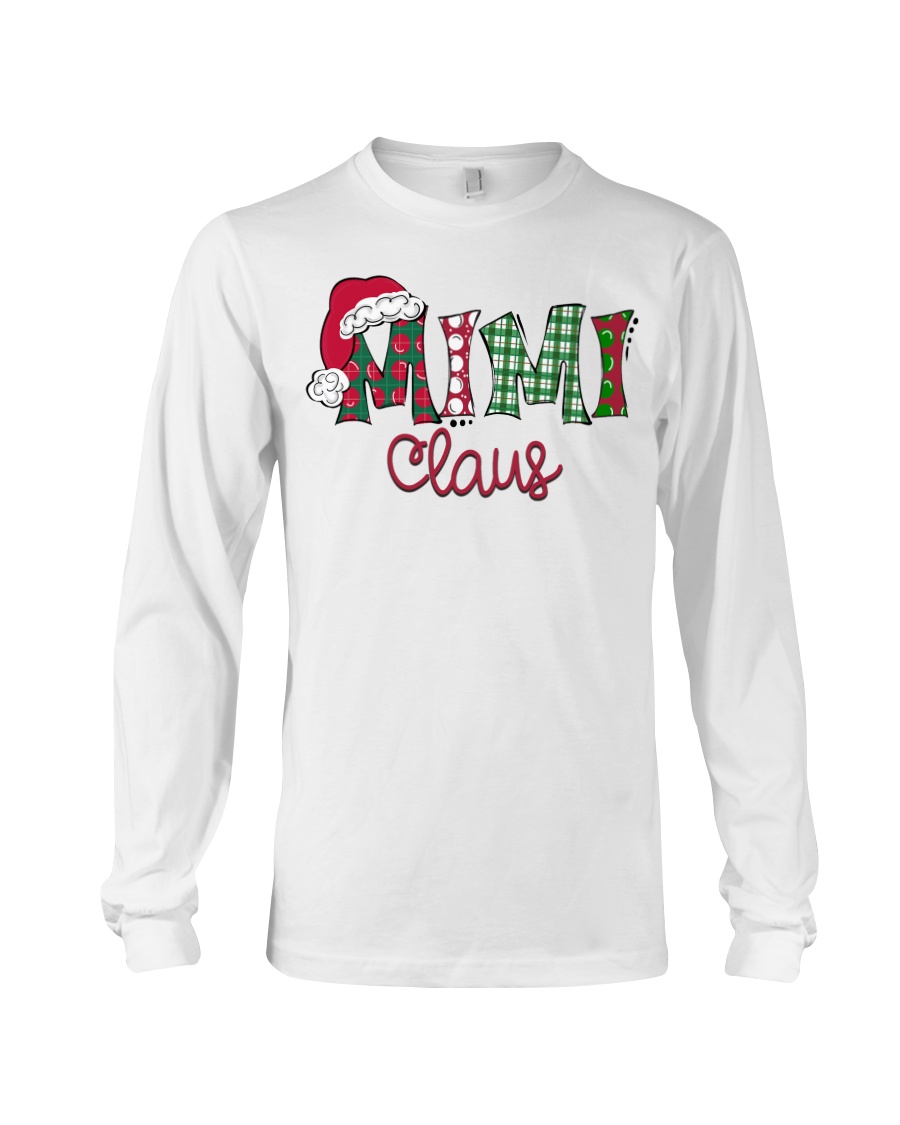 Mimi Claus Christmas Art Long Sleeve Tee