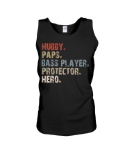 Hubby-Paps-Bass Player-Protector-Hero Unisex Tank tile