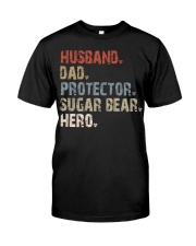 Husband-Dad-Protector-Sugar Bear-Hero Premium Fit Mens Tee tile