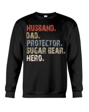 Husband-Dad-Protector-Sugar Bear-Hero Crewneck Sweatshirt tile