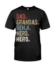 dad-grandad-benji-nerd-hero Classic T-Shirt front