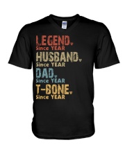 Dad T-bone - n61 V-Neck T-Shirt tile