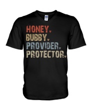 Honey-Bubby-Provider-Protector V-Neck T-Shirt tile
