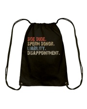 Side Dude-Sperm Donor-Liability-Disappointment Drawstring Bag tile