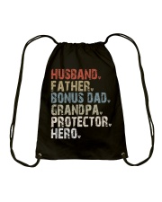 Husband - Father - Bonus Dad - Grandpa Drawstring Bag tile